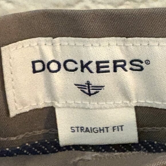 Dockers Men's 30 X 30 Best Pressed Straight Khaki Pants‎ Gray Grey - Picture 4 of 4